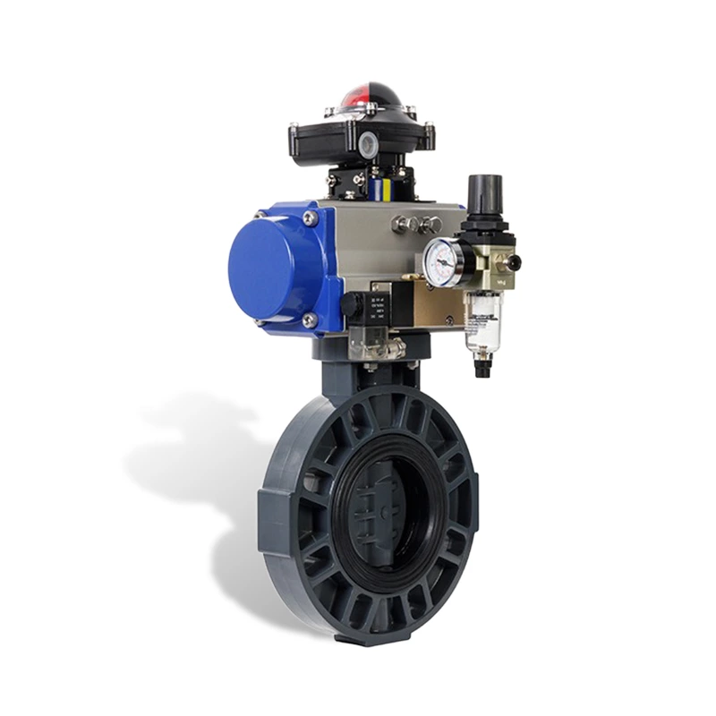 Pneumatic PVC Wafer Butterfly Valve