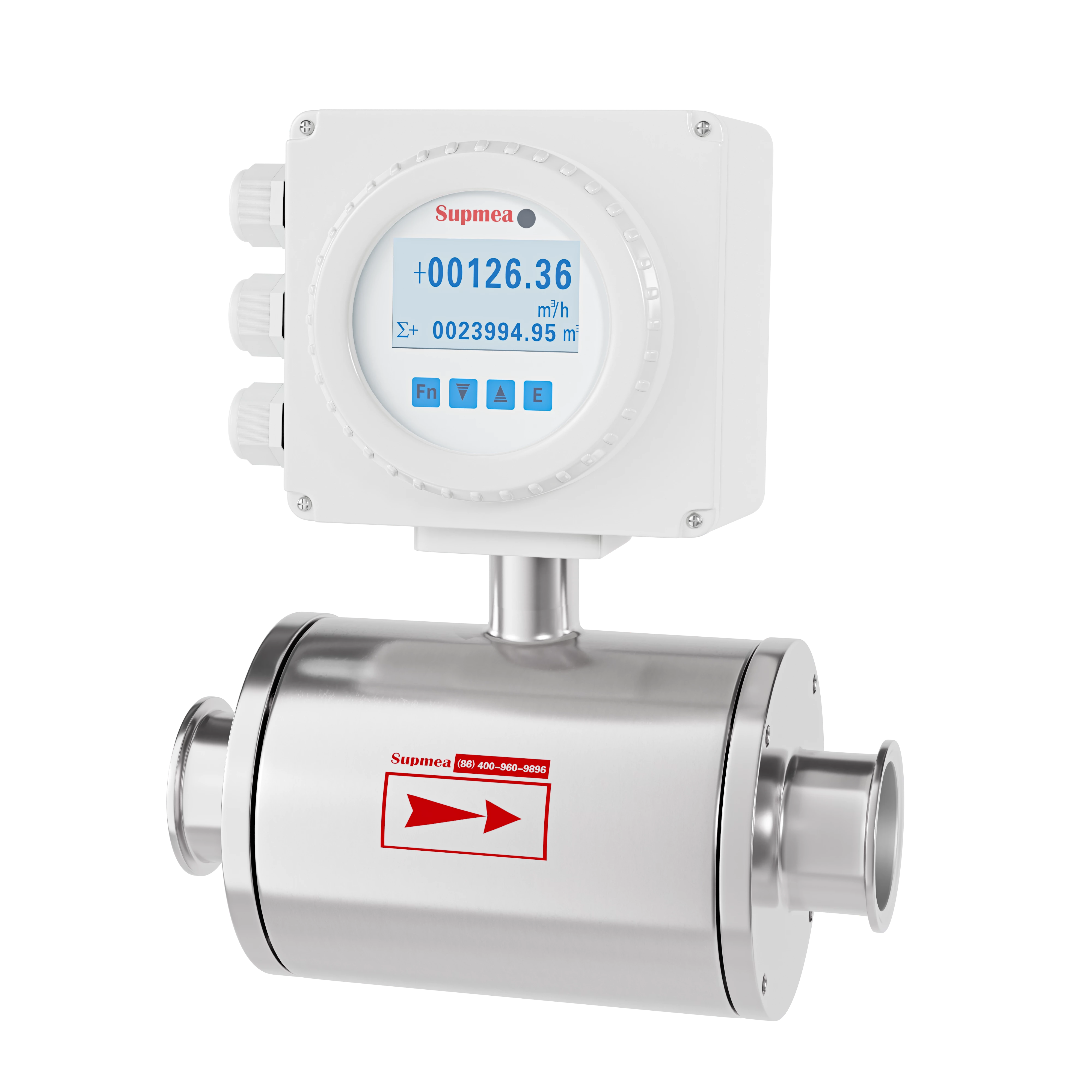 SUP-FMC240 Sanitary electromagnetic flowmeter for food processing