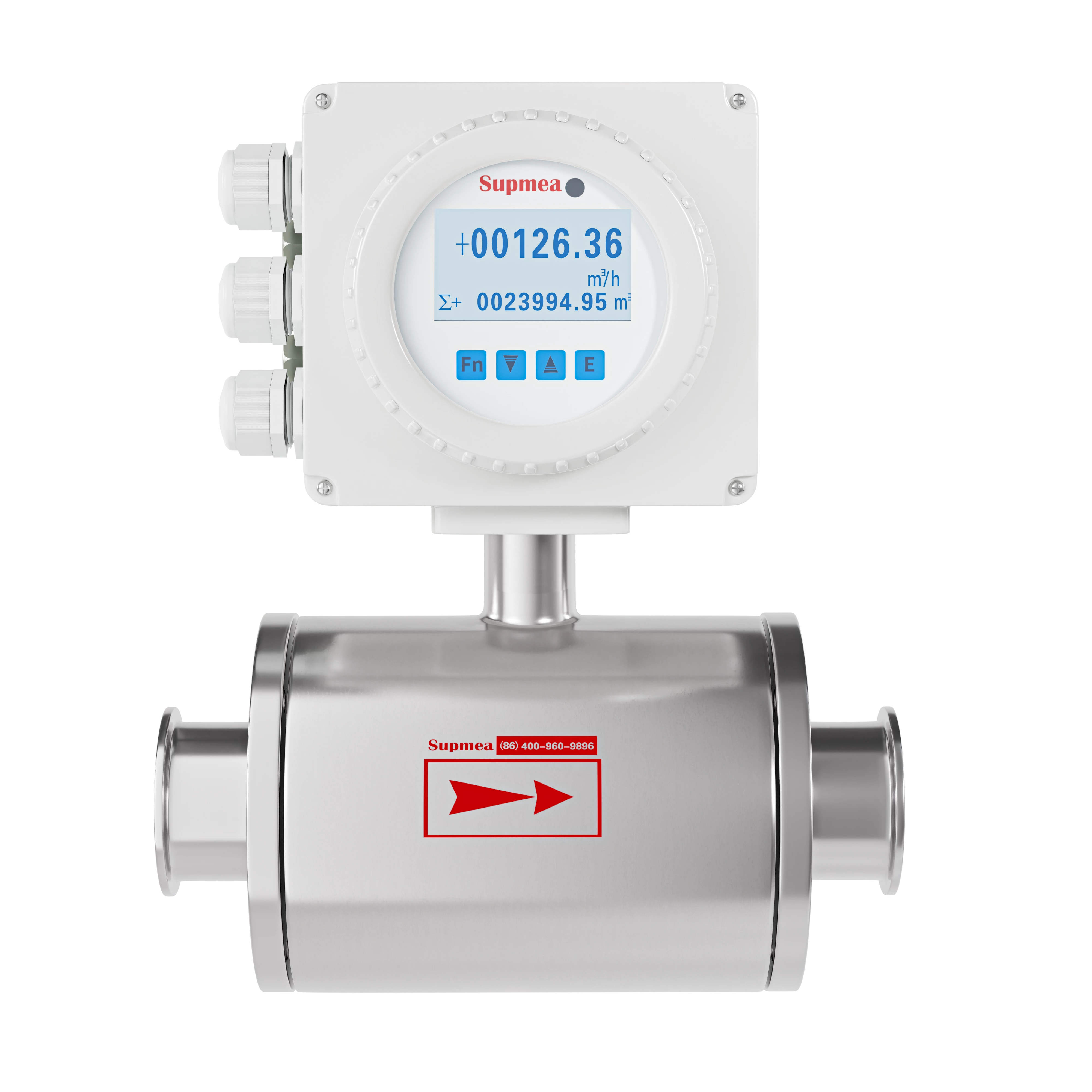 SUP-FMC240 Sanitary electromagnetic flowmeter for food processing