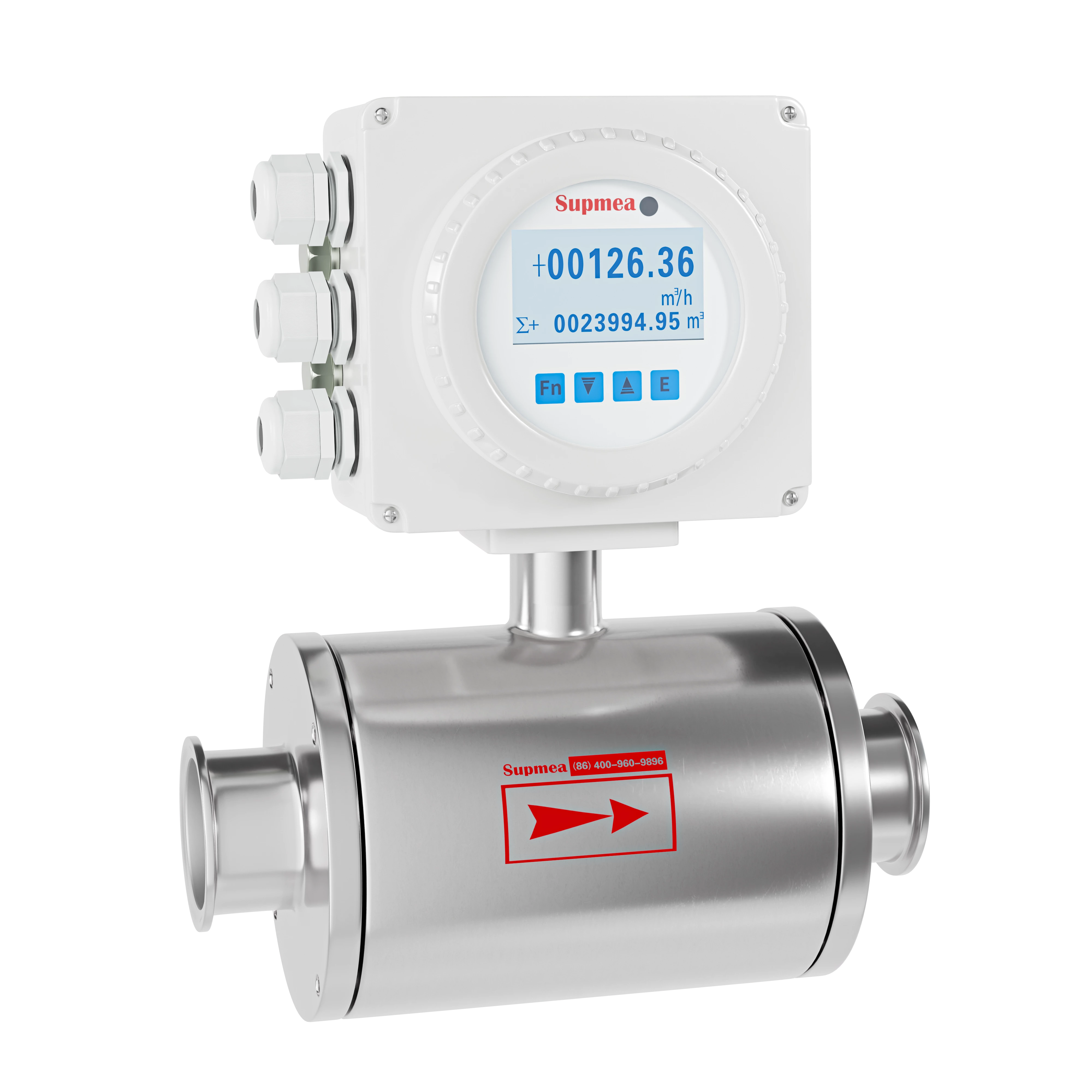 SUP-FMC240 Sanitary electromagnetic flowmeter for food processing