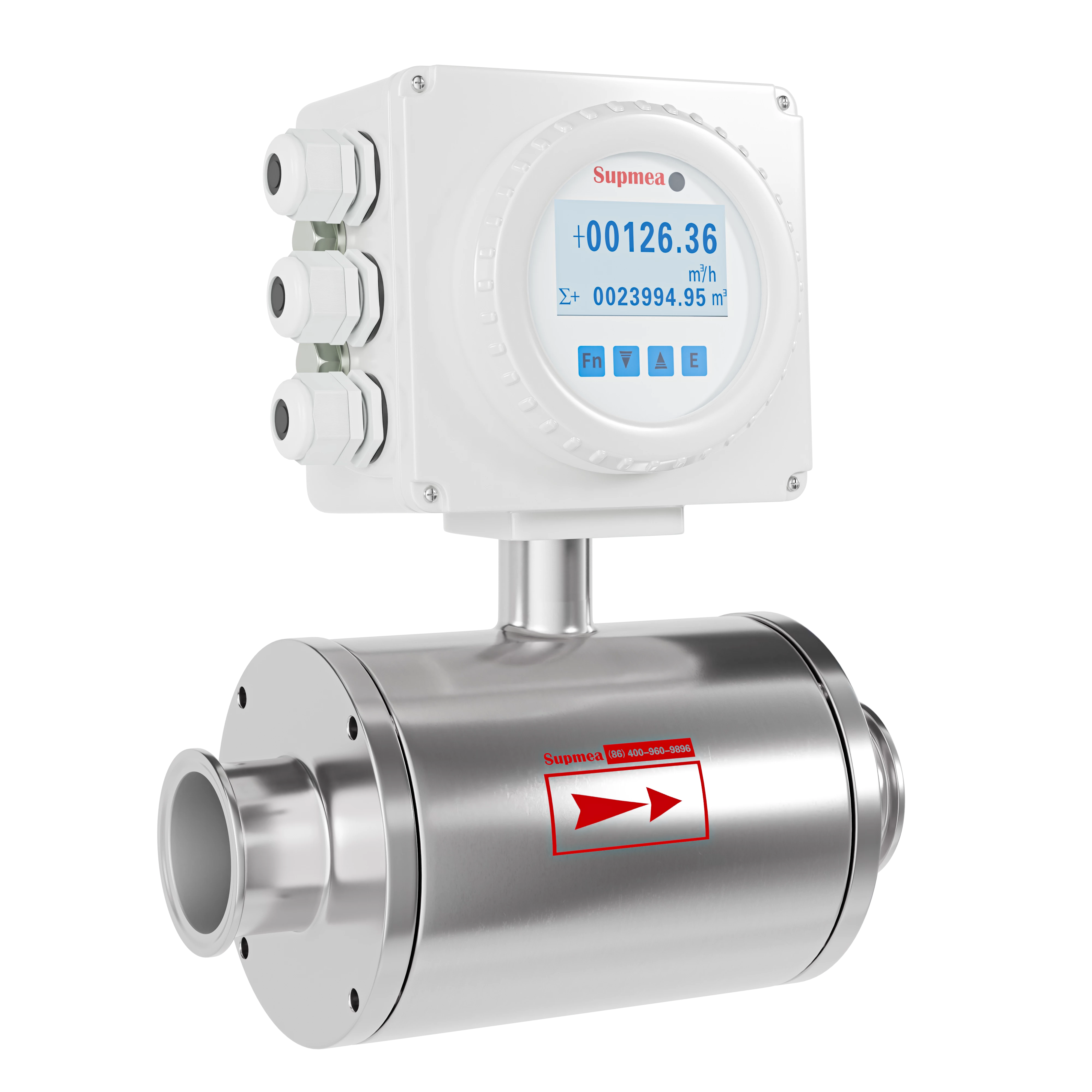 SUP-FMC240 Sanitary electromagnetic flowmeter for food processing