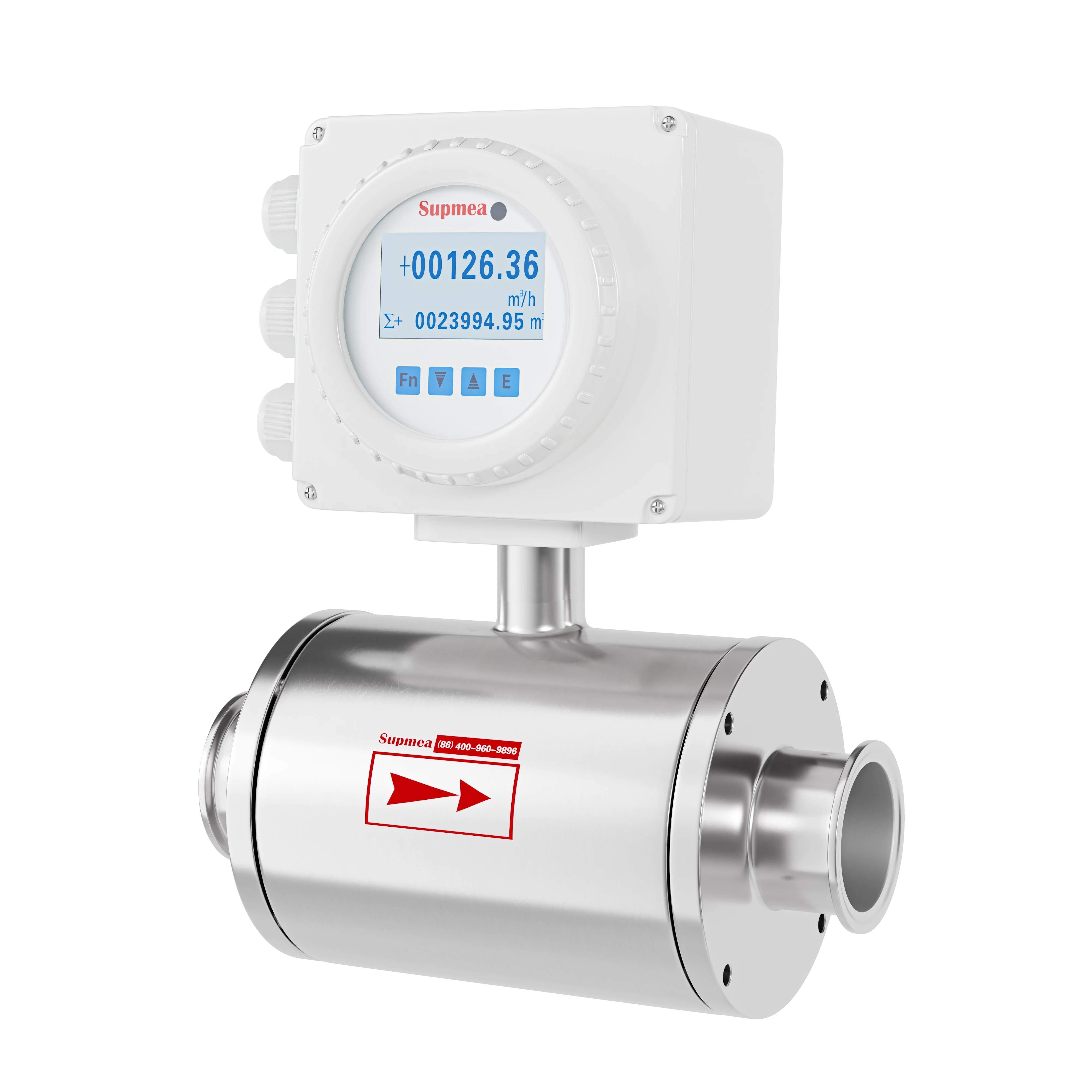 SUP-FMC240 Sanitary electromagnetic flowmeter for food processing