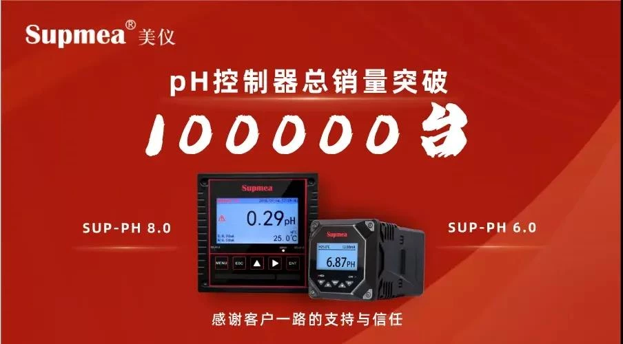 On March 18th, the sales volume of pH controllers from supmea&nbsp;exceeded 100,000 and the sales volume of pressure transmitters exceeded 300,000 units.